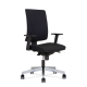 Bürostuhl Navigo, 2D-Armlehnen, Polster-Rückenlehne, sitztiefenverstellbar, schwarz