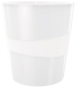 5278 Papierkorb WOW - 15l, Polystyren, perlweiß