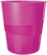 5278 Papierkorb WOW - 15l, Polystyren, pink metallic