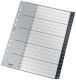 1211 Ordnerregister Recycle - 1-20, A4 extra breit, PP, 20 Blatt, schwarz