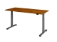Sitz-Steh-Schreibtisch mit T-Fuß - 180 x 72-119 x 80 cm, elektr. höhenverstellbar, Asteiche, mit Montageservice