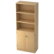 Hammerbacher Regal/Schrank - 5OH, 2OH Türen, Sockelblende, Ahorn/Ahorn, mit Montageservice