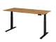 Schreibtisch C-Fuß elektrisch - 180 x 80 x 64-129 cm, höhenverstellbar, Asteiche/graphit, Montageservice