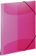 19505 Gummizugmappe - A4, PP transluzent, pink