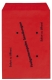 Freistempler-Taschen B4 , 100 g/qm, rot , 250 Stück