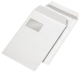 Versandtaschen C4, blickdicht, mit Fenster, haftklebend, 120 g/qm, weiß, 250 Stück