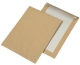 Papprückwandtasche B5, haftklebend,m.Abdeckstr.,o.F., braun, 90 g/qm