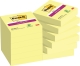 Haftnotiz Notes - 48 x 48 mm, kanariengelb, 12x90 Blatt