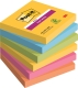 Haftnotiz Super Sticky Notes - 76 x 76 mm, 6x 90 Blatt