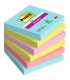 Haftnotiz Super Sticky Notes Cosmic Collection - 76 x 76 mm, 6x 90 Blatt, sortiert