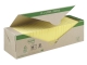 Haftnotizblock Recycling Notes - 76 x 76 mm, gelb, 24x 100 Blatt