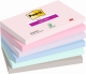 Haftnotiz Super Sticky Notes Soulful Collection - 76 x 127 mm, 6x 90 Blatt, sortiert