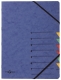 Ordnungsmappe EASY - 7 Fächer, A4, Pressspan, 265 g/qm, blau
