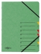 Ordnungsmappe EASY - 7 Fächer, A4, Pressspan, 265 g/qm, grün