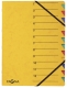 Ordnungsmappe EASY - 12 Fächer, A4, Pressspan, 265 g/qm, gelb