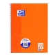 Collegeblock Schule - 90 g/qm, A4+, liniert, 80 Blatt, Rand beidseitig, perforiert, 4-fach Lochung, orange