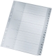 1260 Register - A - Z, PP, A4 Überbreite, 20 Blatt, grau