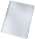 4326 Zahlenregister - 1-20, A4, Karton, 20 Blatt, grau