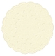 Tassenuntersetzer - Ø 7,5 cm, creme, 25 Stück