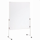 Moderationstafel ECO - 120 x 150 cm, weiß/Karton, mit Rollen