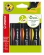 Umweltfreundlicher Textmarker - GREEN BOSS - 4er Pack - grün, rosa, orange, gelb