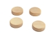 NeoDym-Magnete - rund, Holz, beige, 4 Stück