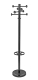 Garderobenständer Grando - 175,5 cm, schwarz