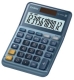Tischrechner MS-120EM - Solar-/Batteriebetrieb, 12stellig, LC-Display, silberblau