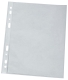 Prospekthüllen mit Lochrandverstärkung - oben offen, glasklar, 0,08 mm, A4, 100 Stück