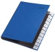 Pultordner Color-Einband - Tabe A - Z, 24 Fächer, blau