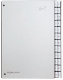 Pultordner Color-Einband - Tabe A - Z, 24 Fächer, silber