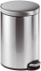 Treteimer, Edelstahl, rund, 400 x 310 mm x Ø 250 mm, 12 l, metallic silber