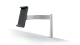 Tablet Halter HOLDER TABLE CLAMP, Tischhalter, Aluminium, ABS, metallic silber