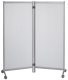 Mobile Trennwand grau