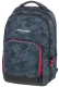 Schulrucksack College - grey polygon