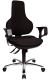 Drehstuhl Ergo Point SY Deluxe Synchron, schwarz, mit Armlehnen