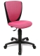 Drehstuhl High S´cool - schwarz/pink, Sicherheitsdoppelrollen für alle Böden