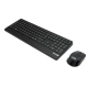 TERRA Desktop 4000 Wireless AES [DE] USB black Copilot Tastatur+Maus, QWERTZ, 105 Tasten,