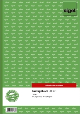 Bautagebuch - A4, 1., 2. und 3. Blatt bedruckt, SD, MP, 3 x 40 Blatt