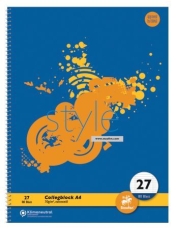 Collegeblock LIN27 - A4, 80 Blatt, 70 g/qm, 9 mm liniert mit Randlinien