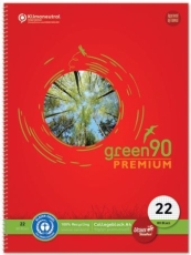 Collegeblock LIN22 - A4, 80 Blatt, 90g/qm, kariert mit Rand innen