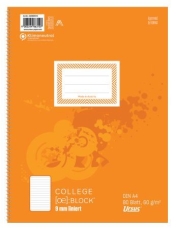 Collegeblock - A4, 80 Blatt, 60 g/qm, 9mm liniert