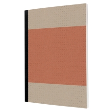 Notizbuch Recycling, A5,80g/m², 100 Blatt, Softcover, punktiert, koralle