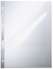 4784 Prospekthüllen, oben und Lochseite offen - Oberteil mitgelocht, genarbt 0,13 mm, A4