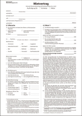 Mietvertrag ehemals Mustermietvertrag - A4, 6 seitig