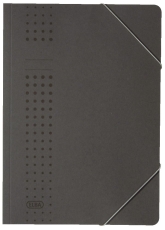 Eckspanner chic A4, für ca. 150 DIN A4-Blätter, mit Eckspannergummi, aus 320 g/m² Karton (RC), anthrazit