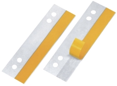 Heftstreifen HEFTFIX®, 105 mm lang, Hartfolie sk, Lochabstand 60 u. 80 mm, 100er SB-Pckg. glasklar