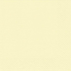 Serviette Zelltuch - 33 x 33 cm, uni creme