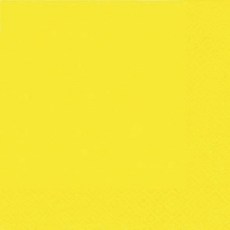 Serviette Zelltuch - 33 x 33 cm, uni gelb