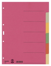 4358 Register - Karton, blanko, A4, 6 Blatt, farbig